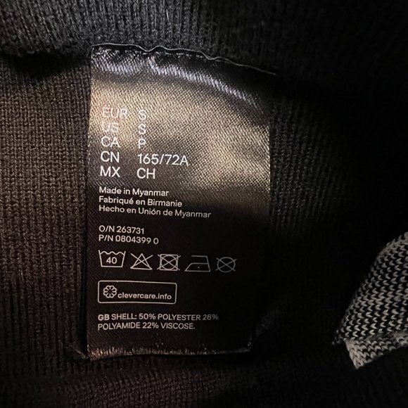 GUC Pringle x H&M black & white knitted leggings sz small - Picture 8 of 8